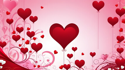 valentine background with hearts, love hearts background.