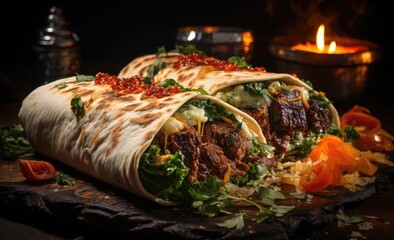 kebab in pita bread