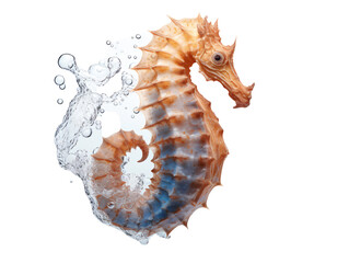 a seahorse in water