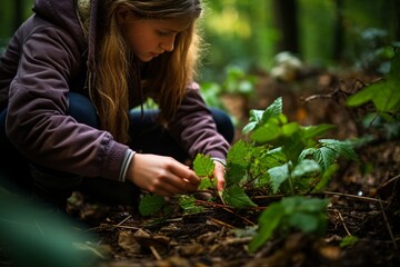 Step into the world of agriculture as you witness a dedicated farmer tending to their lush plantation with meticulous care