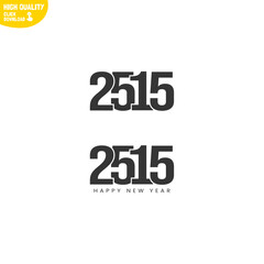 Creative Happy New Year 2515 Logo Design