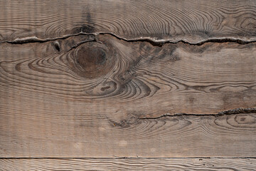 Closeup of the wood grain patterns and textures.
Complex wood veins running across weathered wood...