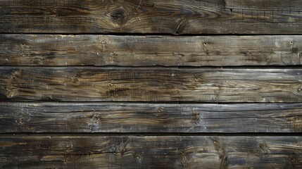 Fototapeta premium Close-Up of Wooden Wall Made of Planks