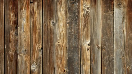 Close-up View of a Postless Wooden Fence