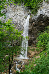 Wonderful and idyllic waterfall: Wildensteiner Waterfall in Carinthia in Austria