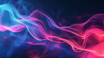 Fototapeta premium Blurry Colorful Smoke on Black Background