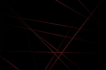 Abstract black with red lines, triangles background modern design. Vector illustration EPS 10.