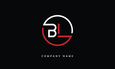 BL, LB, B, L Abstract Letters Logo Monogram