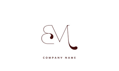 BM, MB, B, M Abstract Letters Logo Monogram