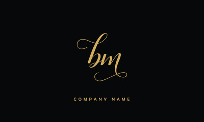 BM, MB, B, M Abstract Letters Logo Monogram