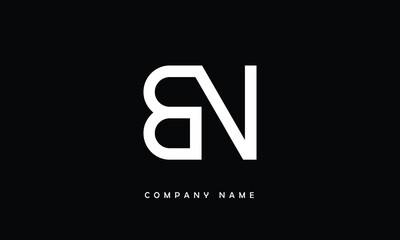 BN, NB, B, N Abstract Letters Logo Monogram