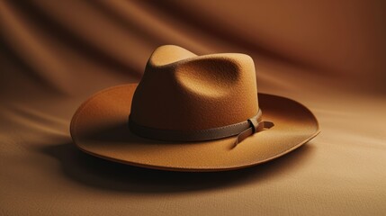 Brown Hat on Table, Casual and Stylish Accessory for Everyday Wear