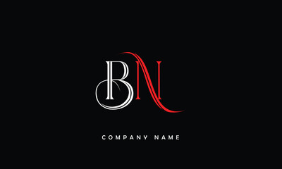 BN, NB, B, N Abstract Letters Logo Monogram
