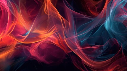 Obraz premium Colorful Abstract Background With Red and Blue Smoke