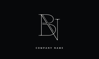 BN, NB, B, N Abstract Letters Logo Monogram