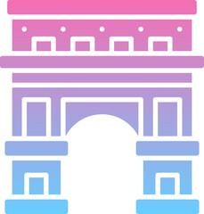 Fototapeta premium arc de triomphe icon
