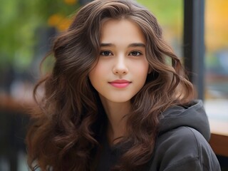 Naklejka premium portrait of a girl