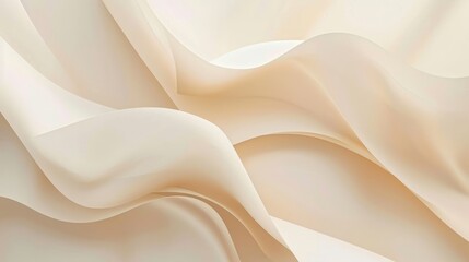 Obraz premium Close-Up View of White Fabric, Texture and Details of Plain Cotton Material