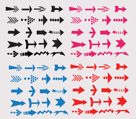 set of arrows,Arrows big black set icons. Arrow icon. Arrow vector collection. Arrow. Cursor. Modern simple arrows. Vector illustration

