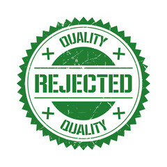 Rejected grunge vintage sign rubber stamp.