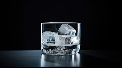 Smooth glacier ice soft lighting for premium glassware showcase