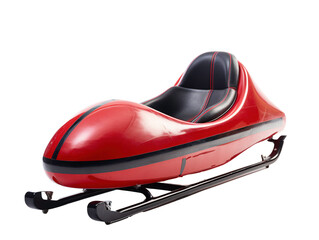 a red and black sled