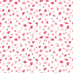Cherry blossom petals seamless pattern. Can be used for gift wrapping, wallpaper, background