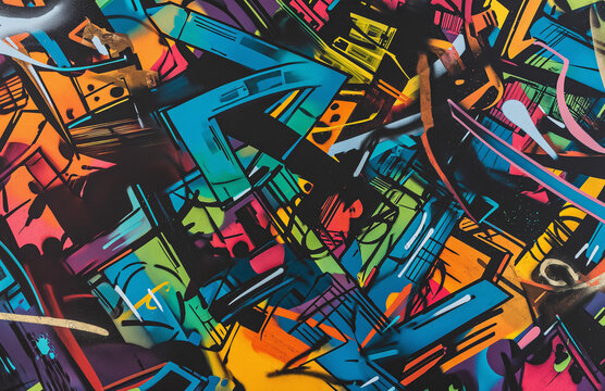 graffiti art spray painted on a concrete wall