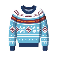 sweater illustration for winter clip art design