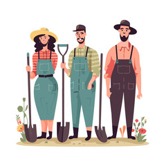 People gardening. Woman planting gardens flowers agriculture gardener hobby and garden job