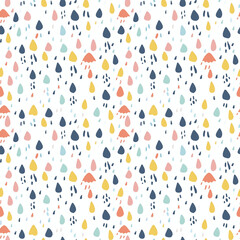 Spring showers seamless pattern. Can be used for gift wrapping, wallpaper, background