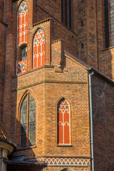 Obraz premium Decorations of the historic St. Mary church in Torun, Poland