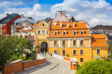 Bridge going to the historic city center of Lublin, Poland © venemama