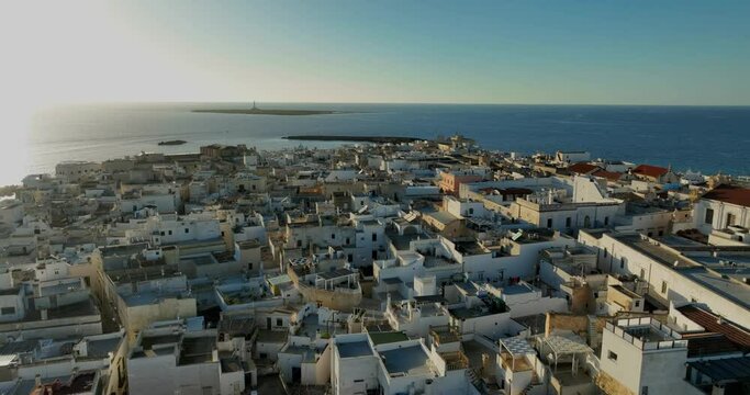 Puglia, Gallipoli beautiful city seen from above