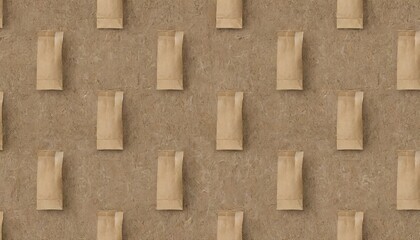seamless brown grocery bag butcher or kraft packing paper background texture tileable cardboard or cardstock closeup pattern moving day postal shipping or arts and crafts backdrop 3d rendering