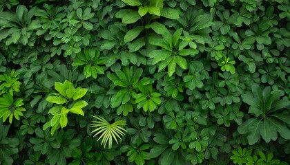 group of dark green tropical leaves background nature lush foliage leaf texture tropical leaf