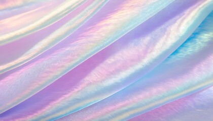 silk shiny fabric texture in pastel iridescent holographic colors