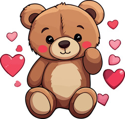 Set of vectors for Valentine's day. Watercolor hearts and lovers. Significant other.