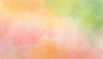 colorful watercolor background orange peach yellow pink and lime green colors painted in bright...