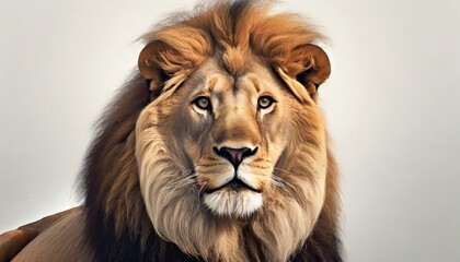 portrait of a lion generative ai