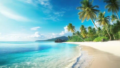 tropical island beach wallpaper