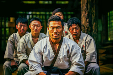 Obraz premium Asian Karate Team