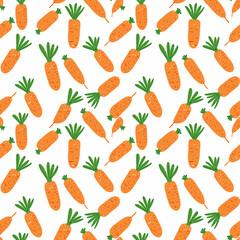 Carrots seamless pattern. Can be used for gift wrapping, wallpaper, background