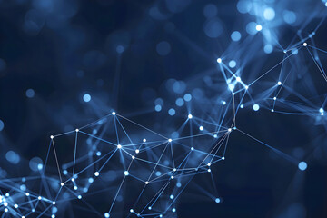 Obraz premium Abstract technology background with connection lines and dots. 