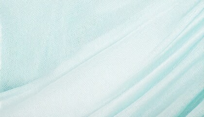 abstract white and turquoise textile fabric soft light background for beauty products or other