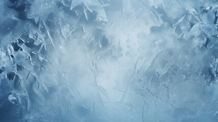 Obraz premium Ice texture, winter pattern