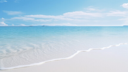 Fototapeta na wymiar White sand and sea water