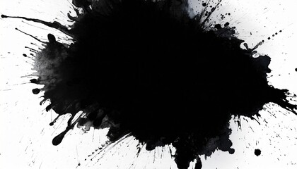 black grunge abstract blot texture overlay png