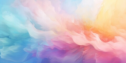 Fototapeta na wymiar A fluid abstract background with swirling pastel colors creating a dreamlike liquid effect.