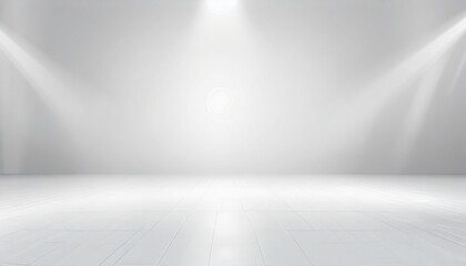 soft white and gray studio room background grey floor backdrop with spotlight - obrazy, fototapety, plakaty
